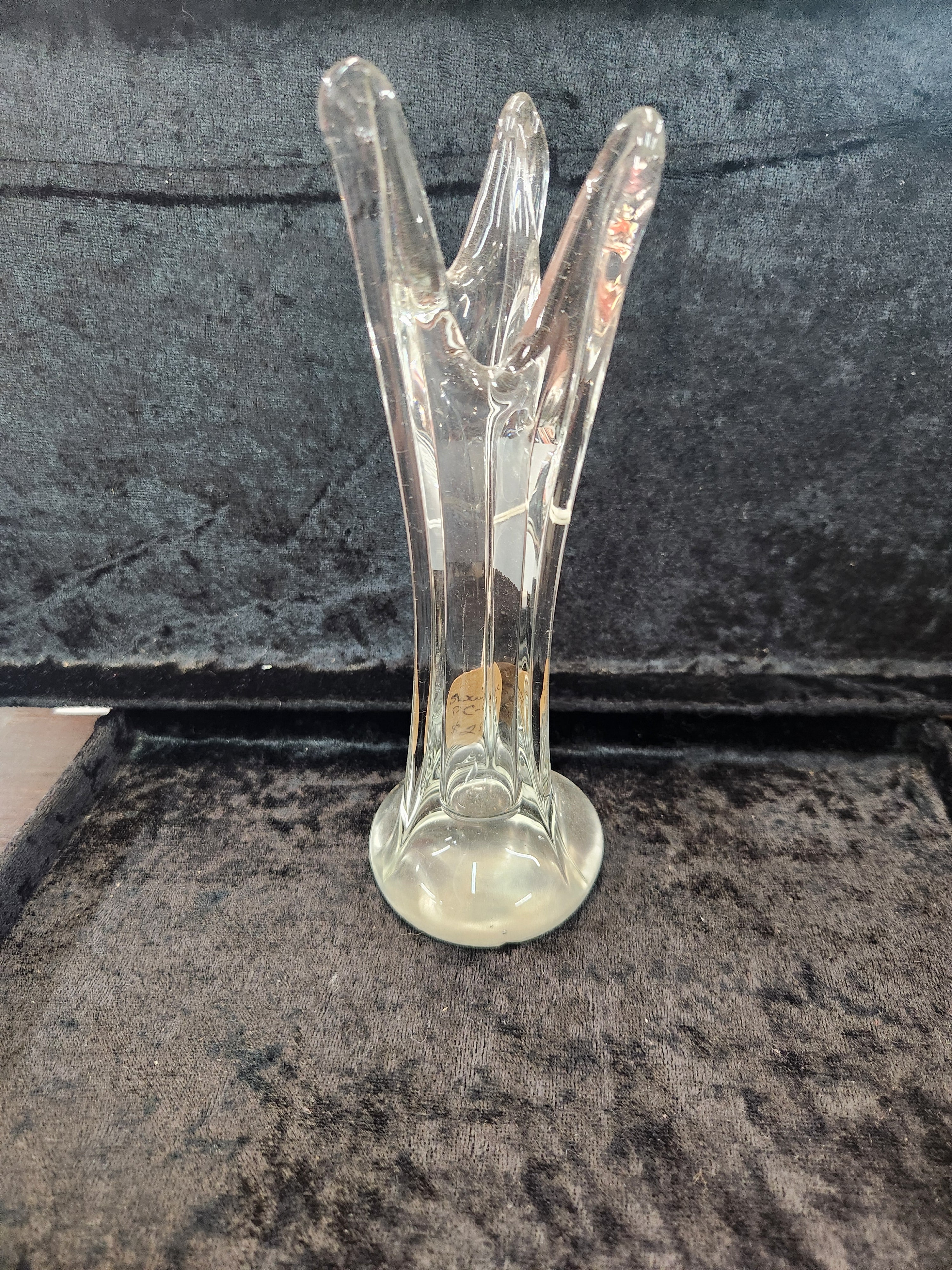 Vintage Hand-cut Tulip Style Bud Vase