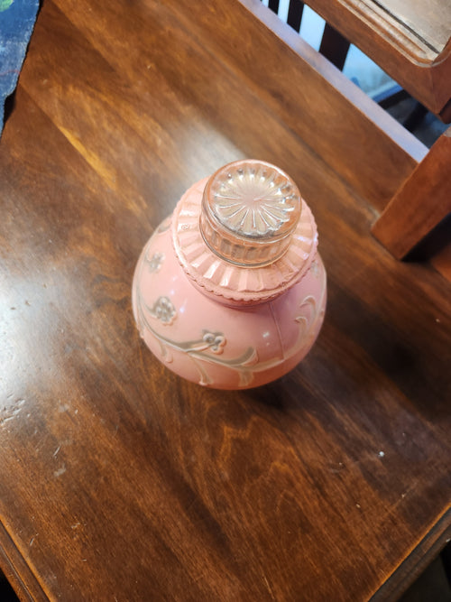 Antique 1920s Art Deco Period Frosted Glass Table Lamp Shade