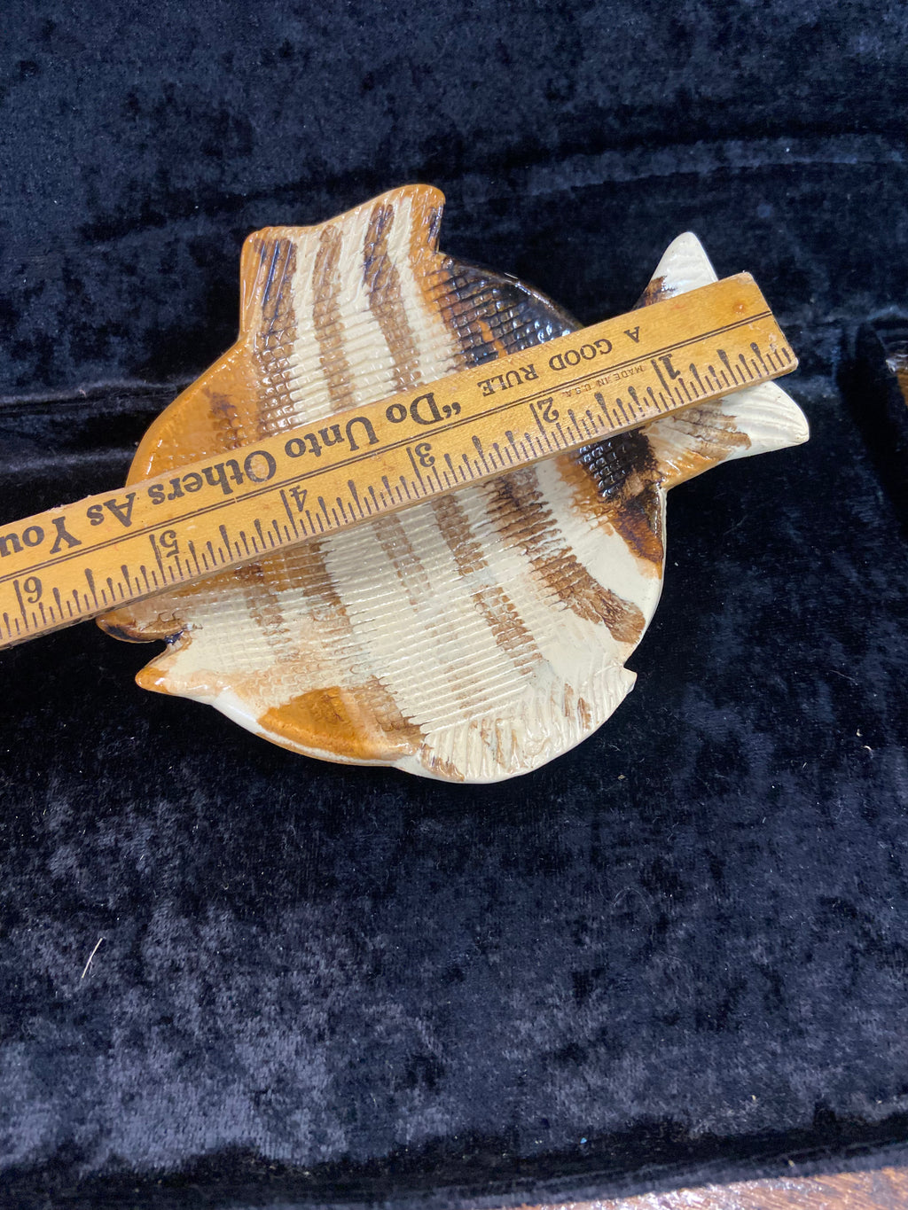Vintage Pottery Fish Trinket Dish