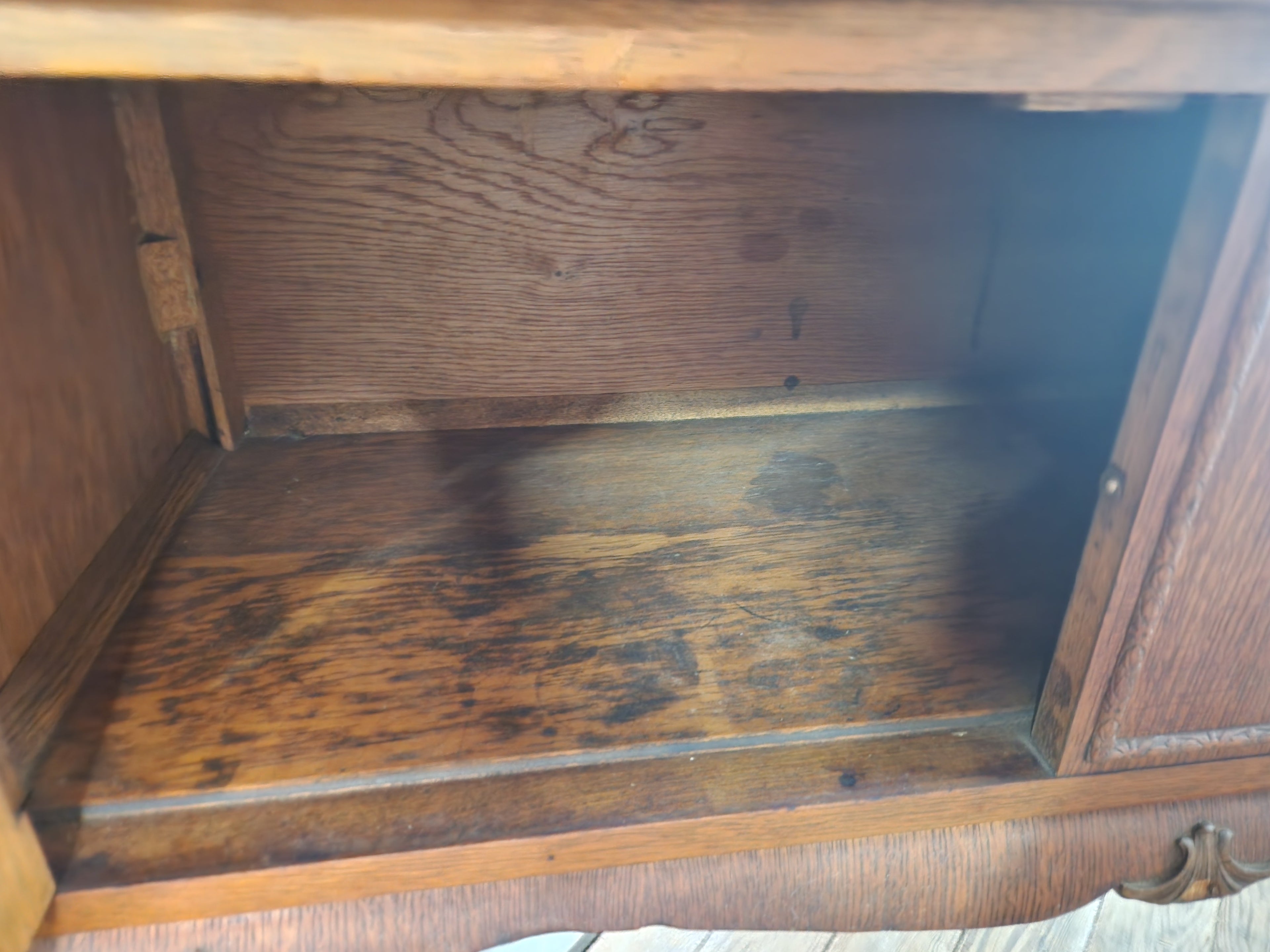 Antique Oak China Closet