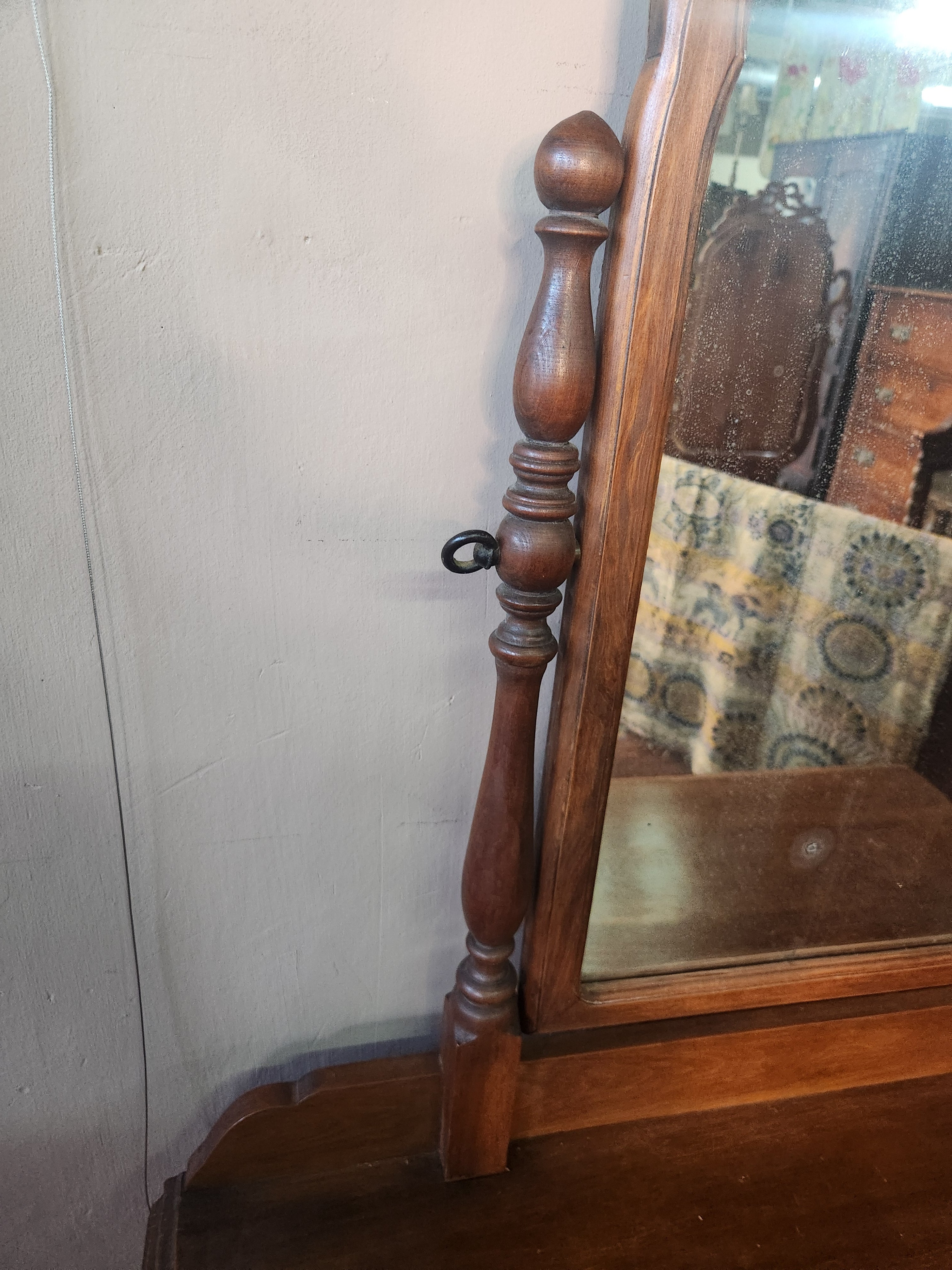 Vintage Wooden Dresser with Vanity Swivel Mirror