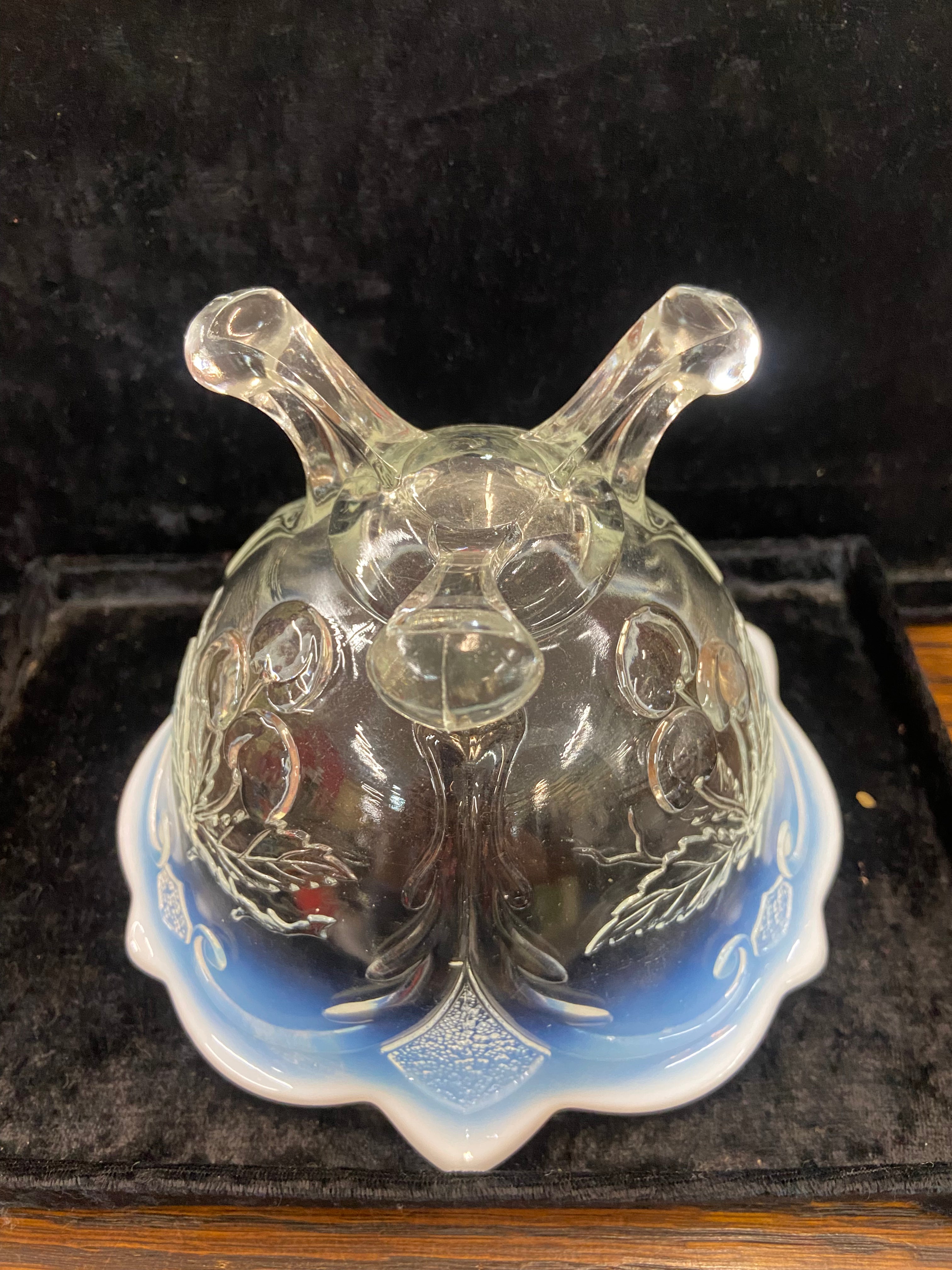 Antique Jefferson Glass Footed Bowl