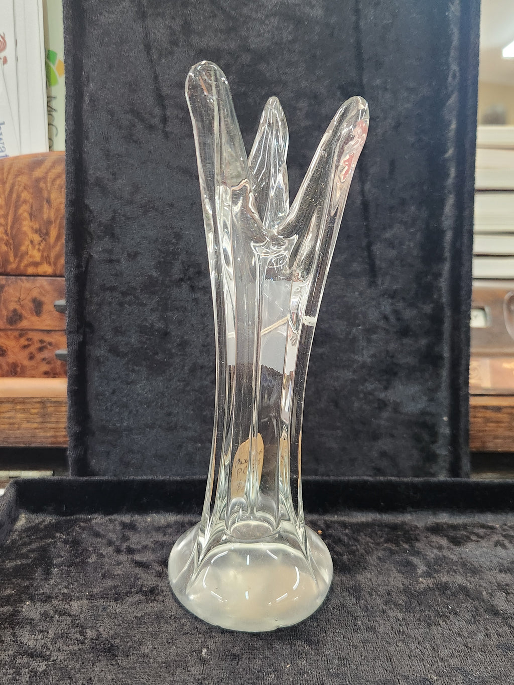 Vintage Hand-cut Tulip Style Bud Vase