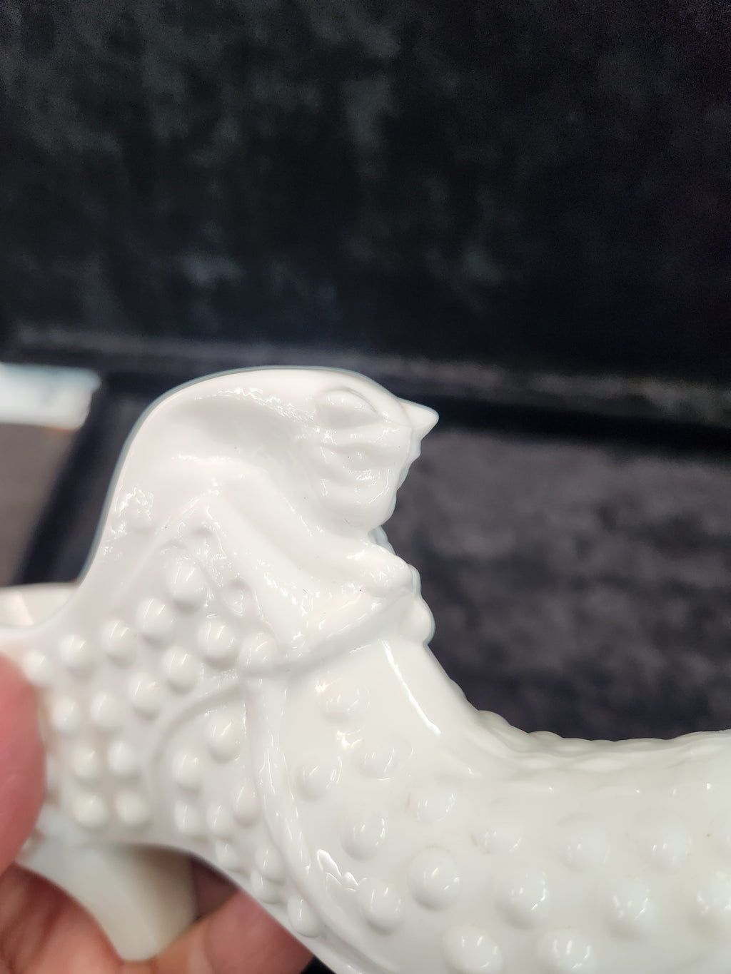 Vintage Fenton Milk Glass Shoe