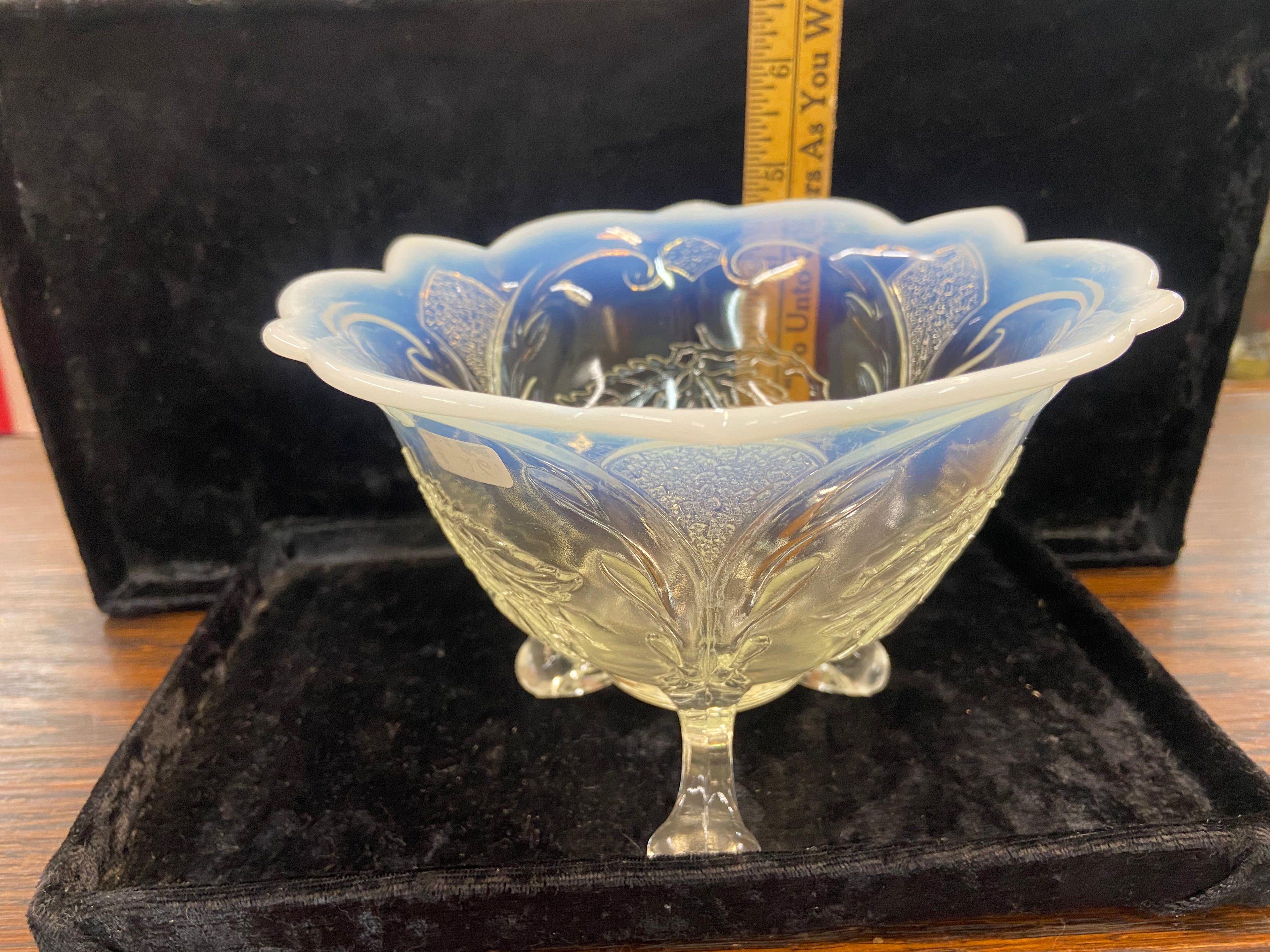 Antique Jefferson Glass Footed Bowl