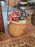 Large Primitive Woven Cotton Basket