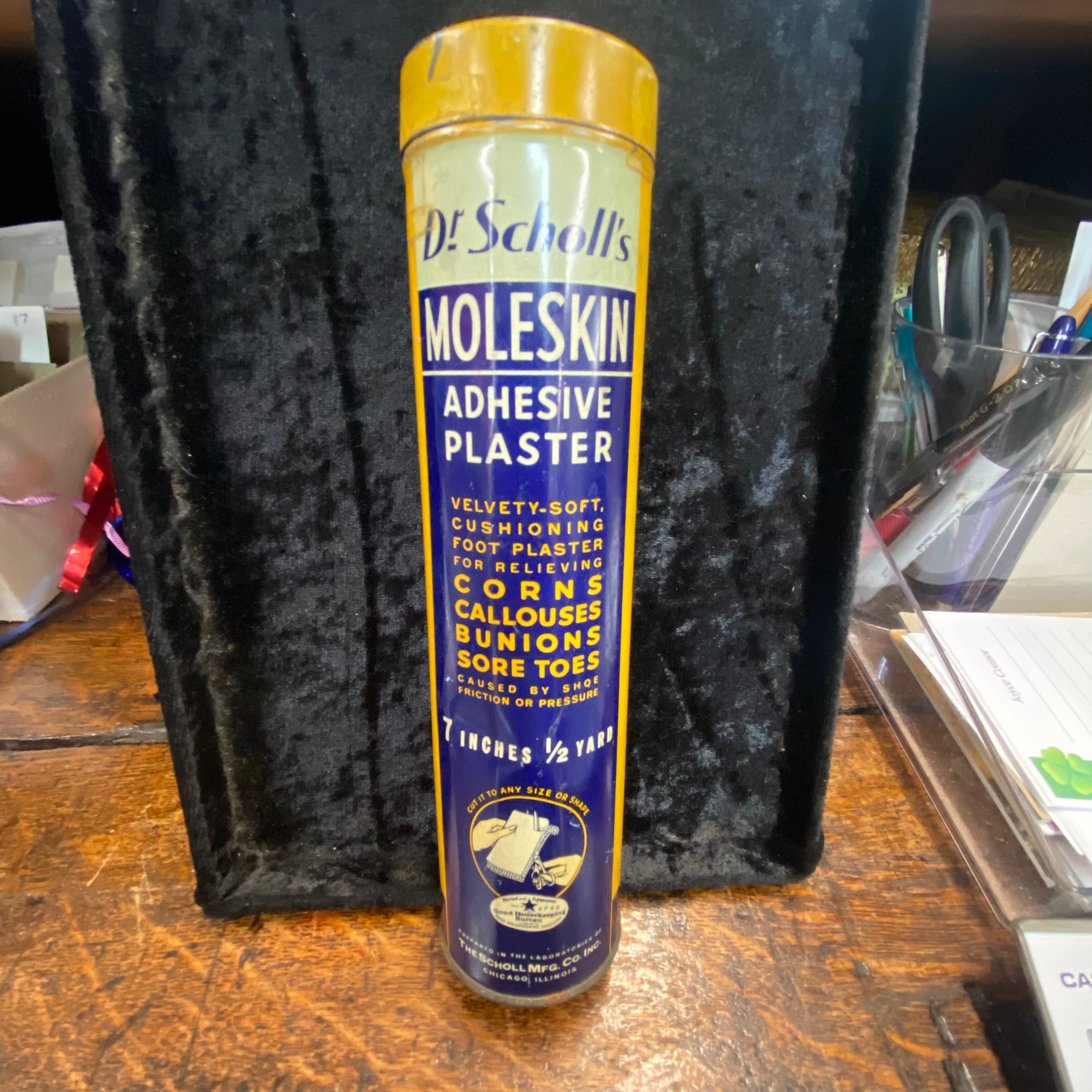Dr. Scholl's Moleskin Adhesive Plaster Advertising Can