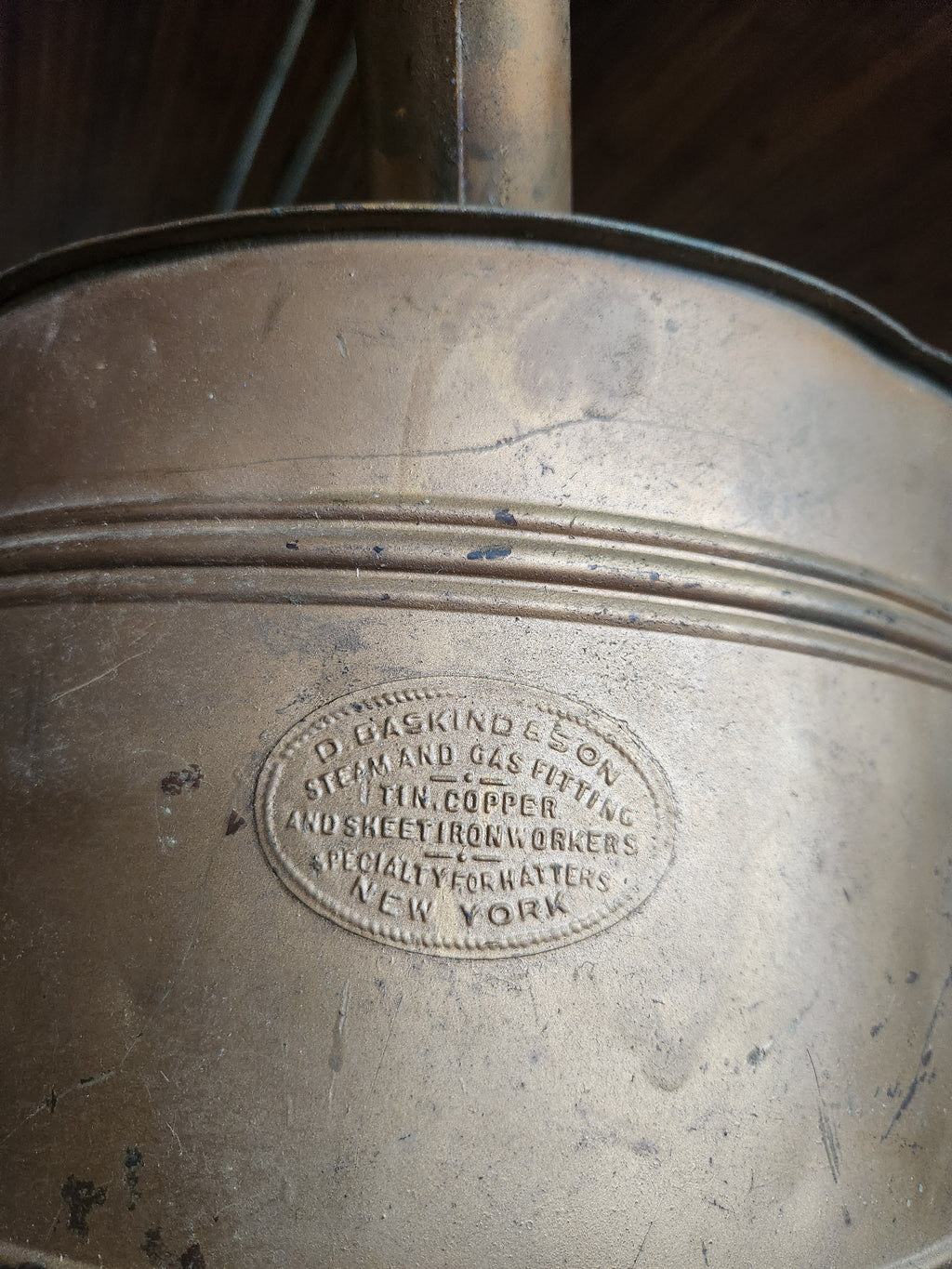 Antique Hat Steamer D. Baskind & Son New York