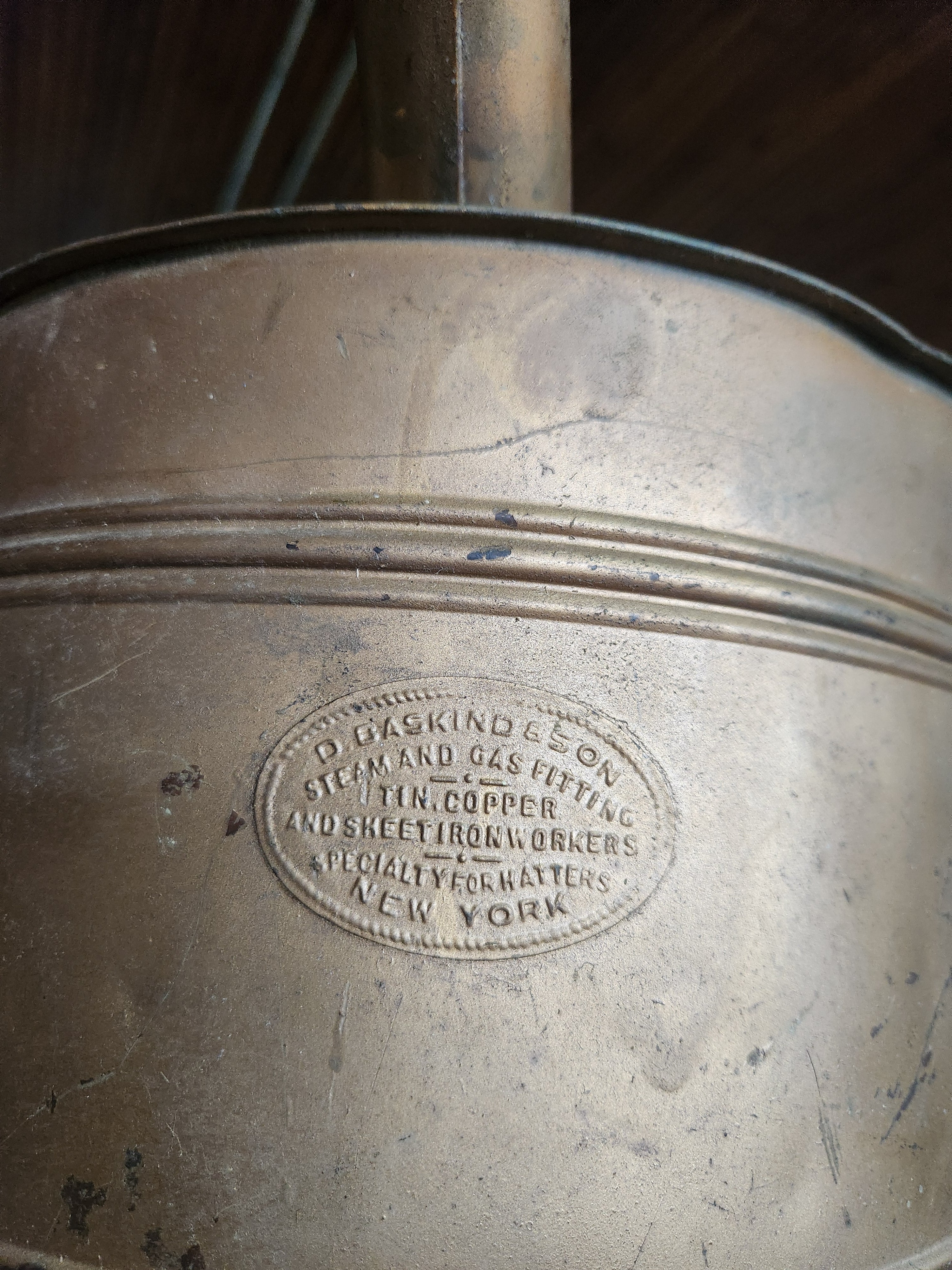 Antique Hat Steamer D. Baskind & Son New York