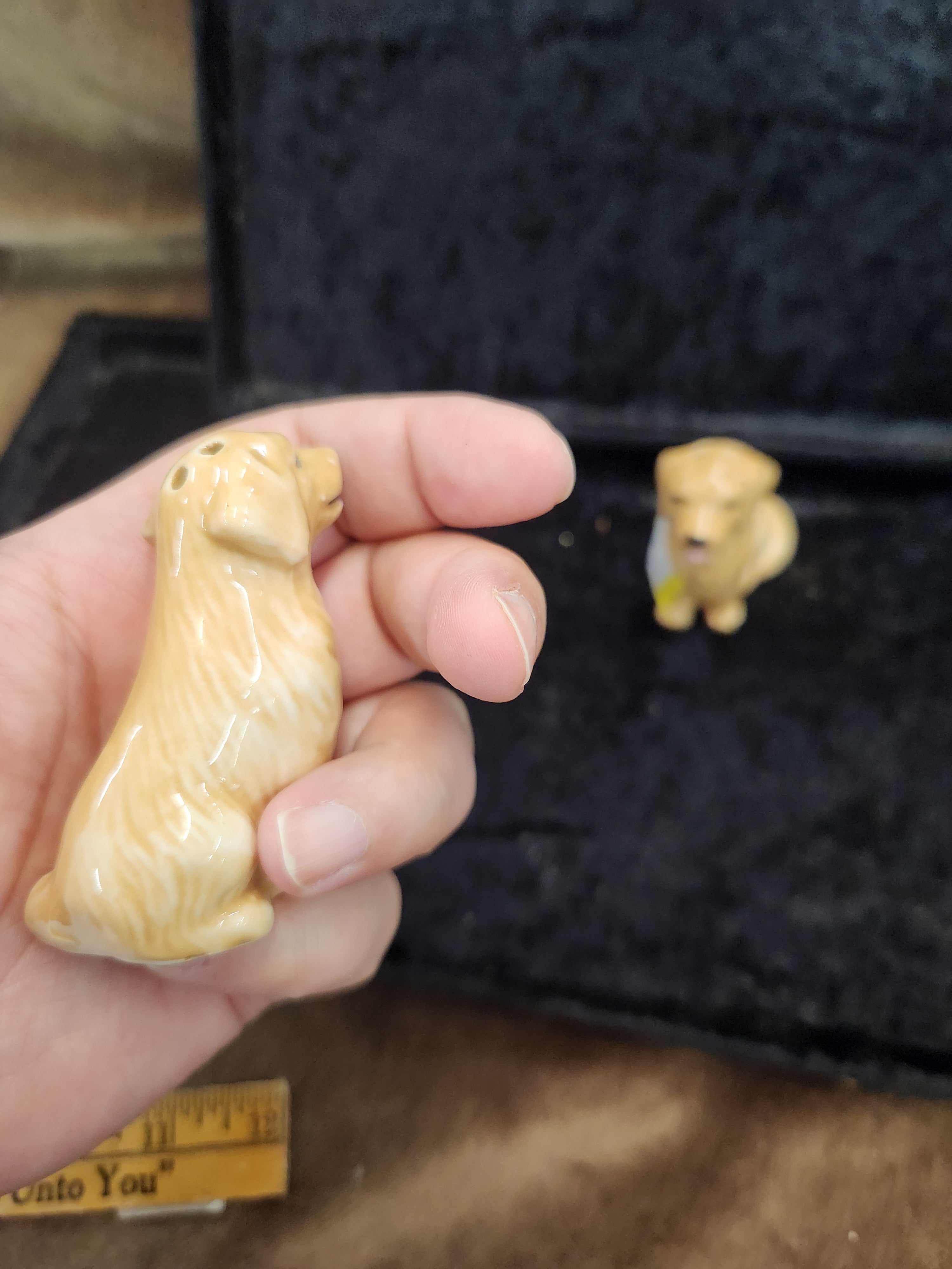 Ceramic Golden Retriever S&P Shakers