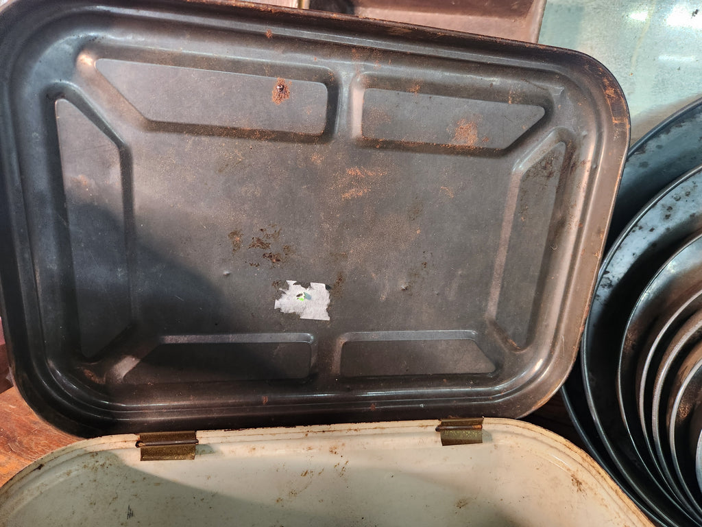 Vintage Metal Bread Box