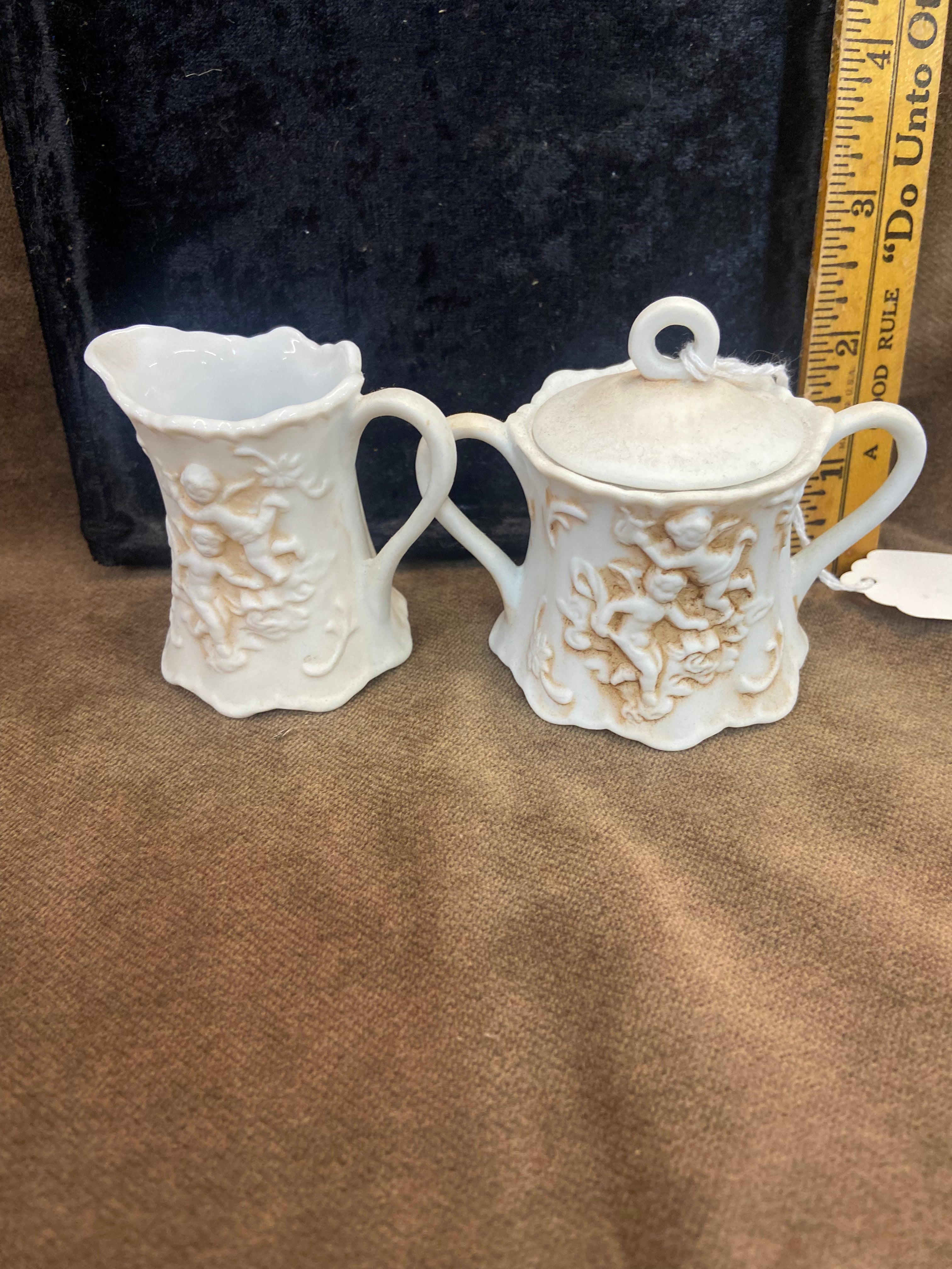 Vintage Petite Lefton Cream and Sugar Set