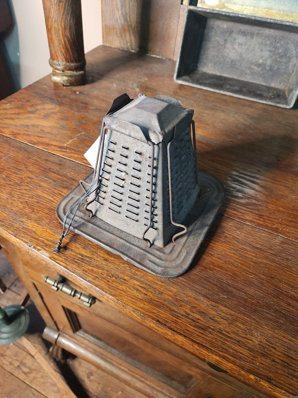 Antique Pyramid-Shaped Stovetop Toaster