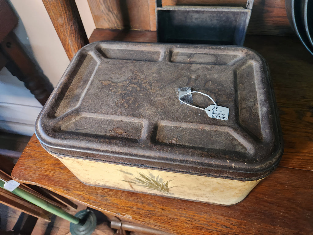 Vintage Metal Bread Box