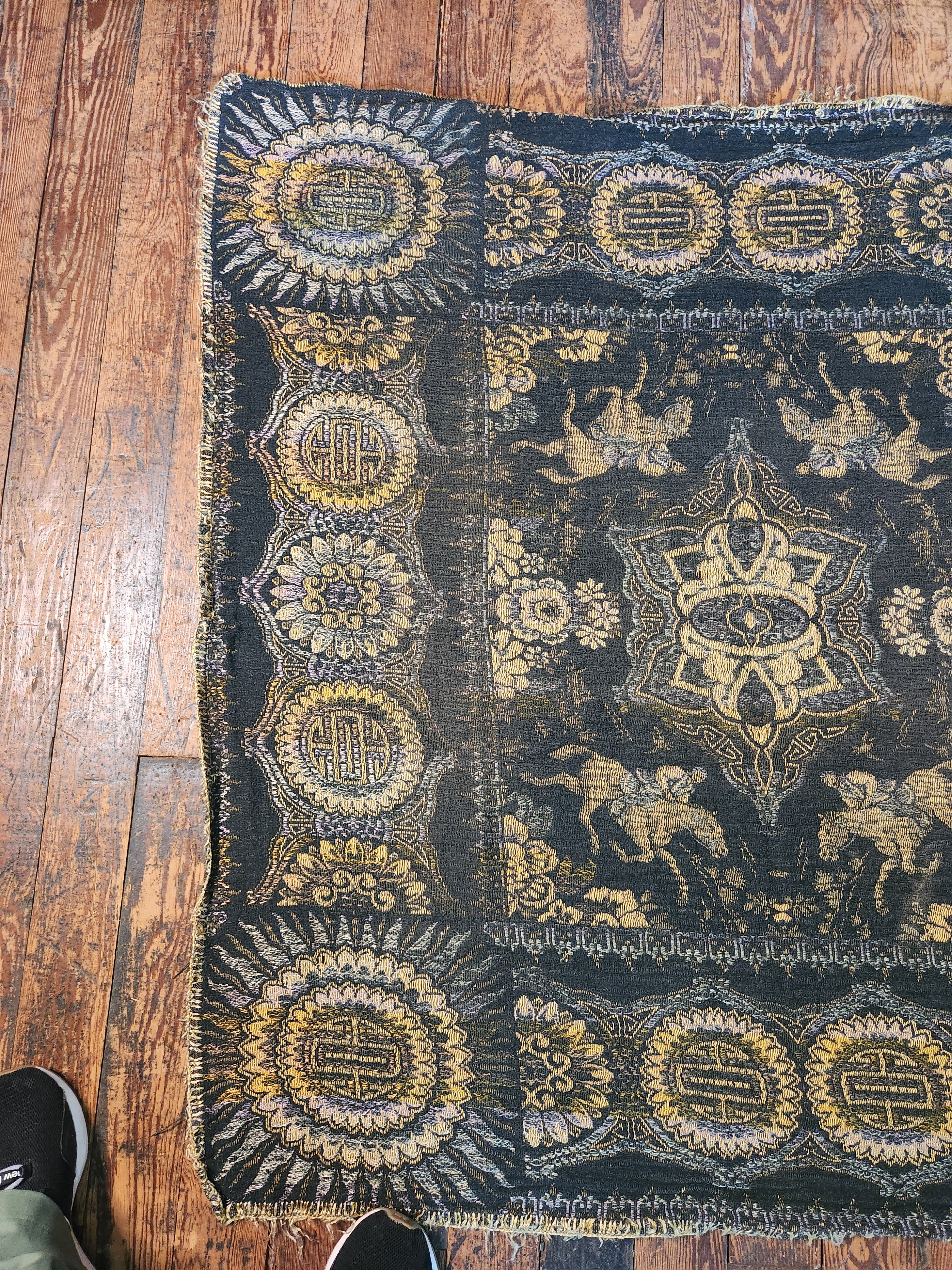 Vintage Tapestry Art Nouveau Inspired Pattern