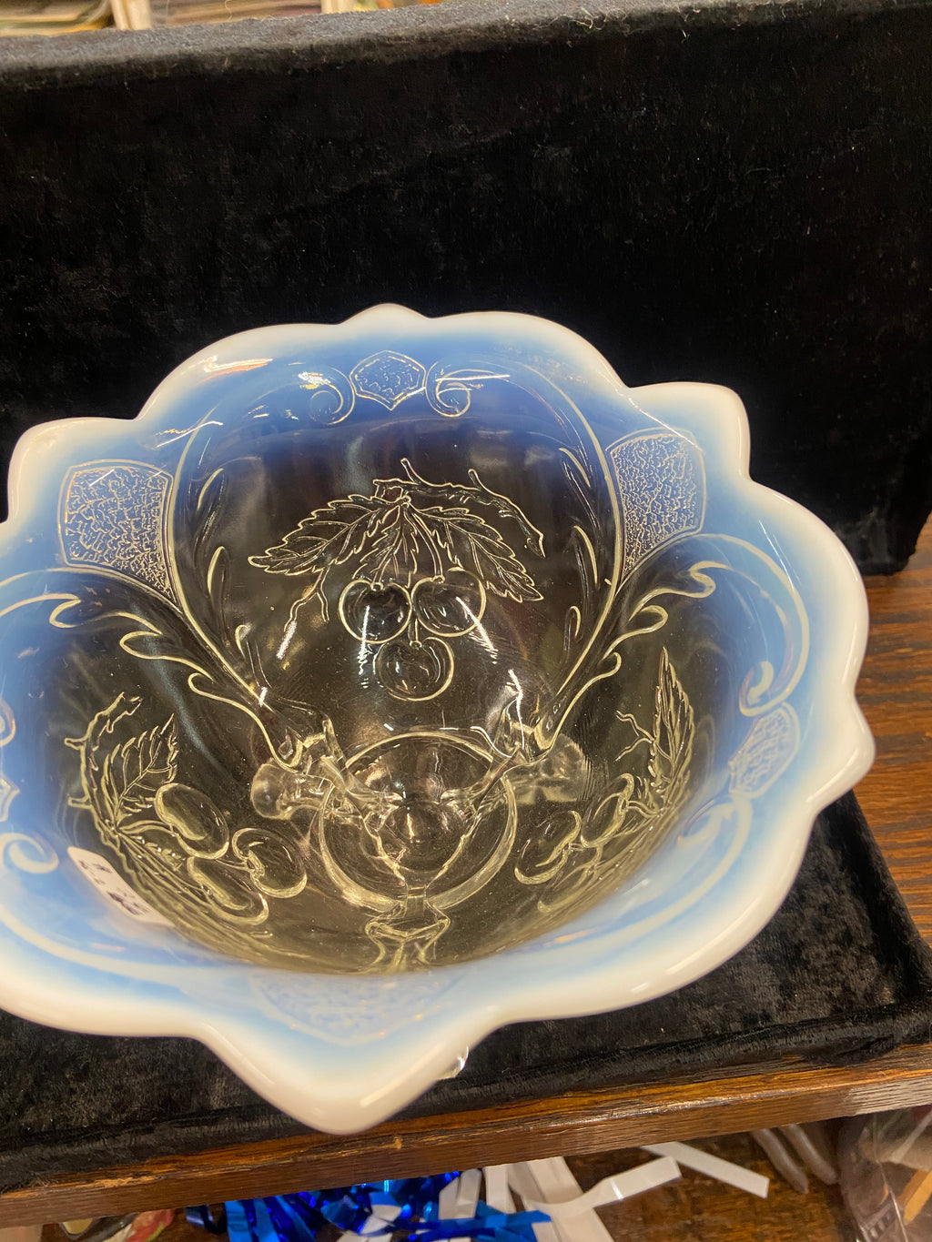 Antique Jefferson Glass Footed Bowl