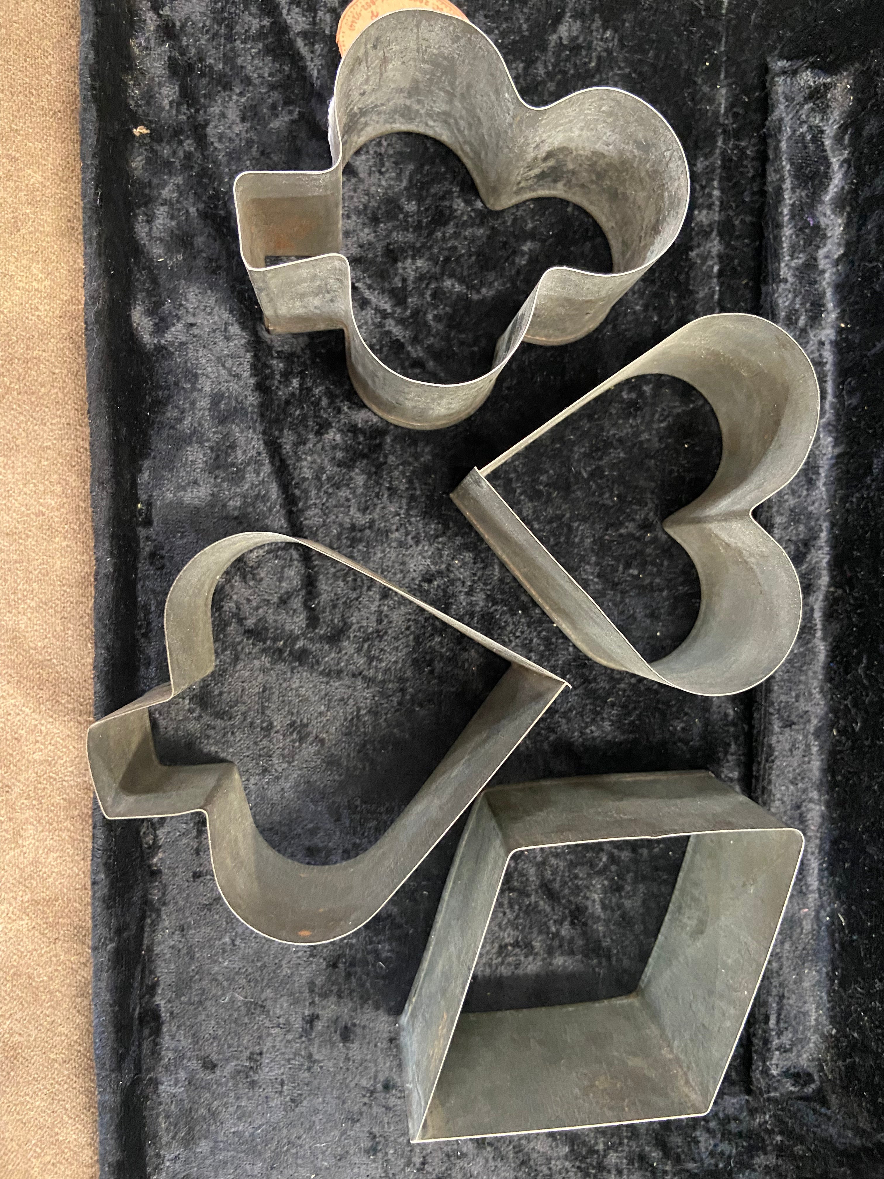 Vintage Deck of Cards Suits Cookie Cutters
