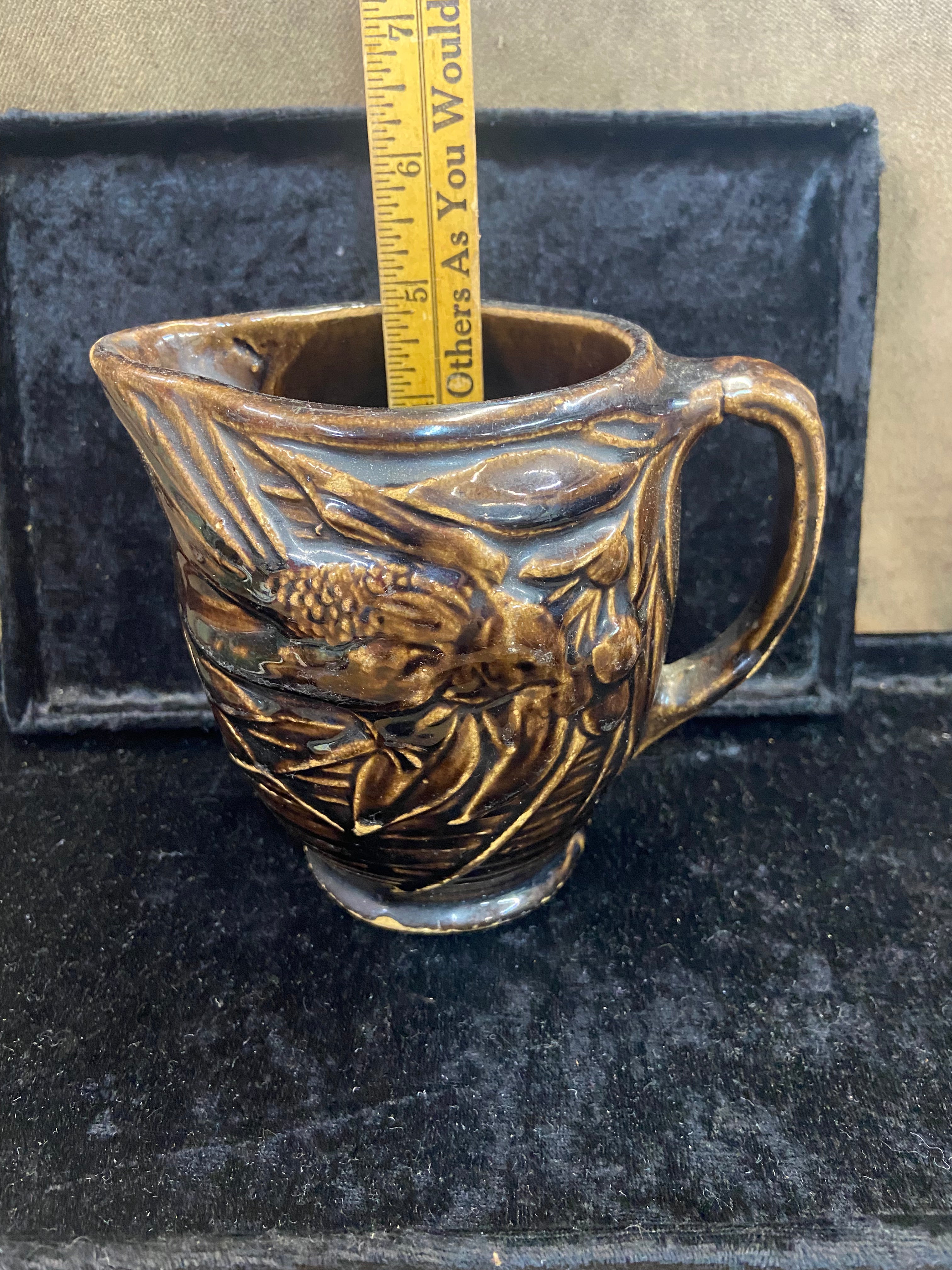 Vintage McCoy Pottery "Birds and Berries" Milk Jug or Creamer